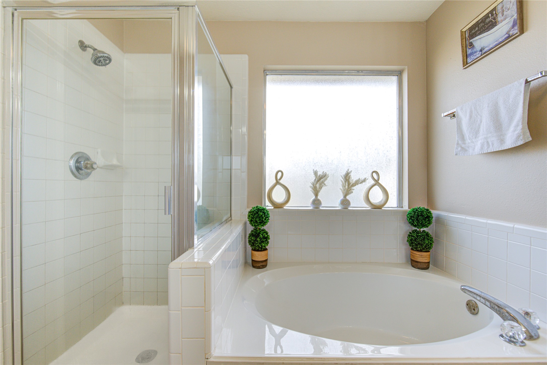 14902 Englebrook Drive Houston, TX 77095 - Photo 42 of 50 a white bath tub sitting next to a shower
