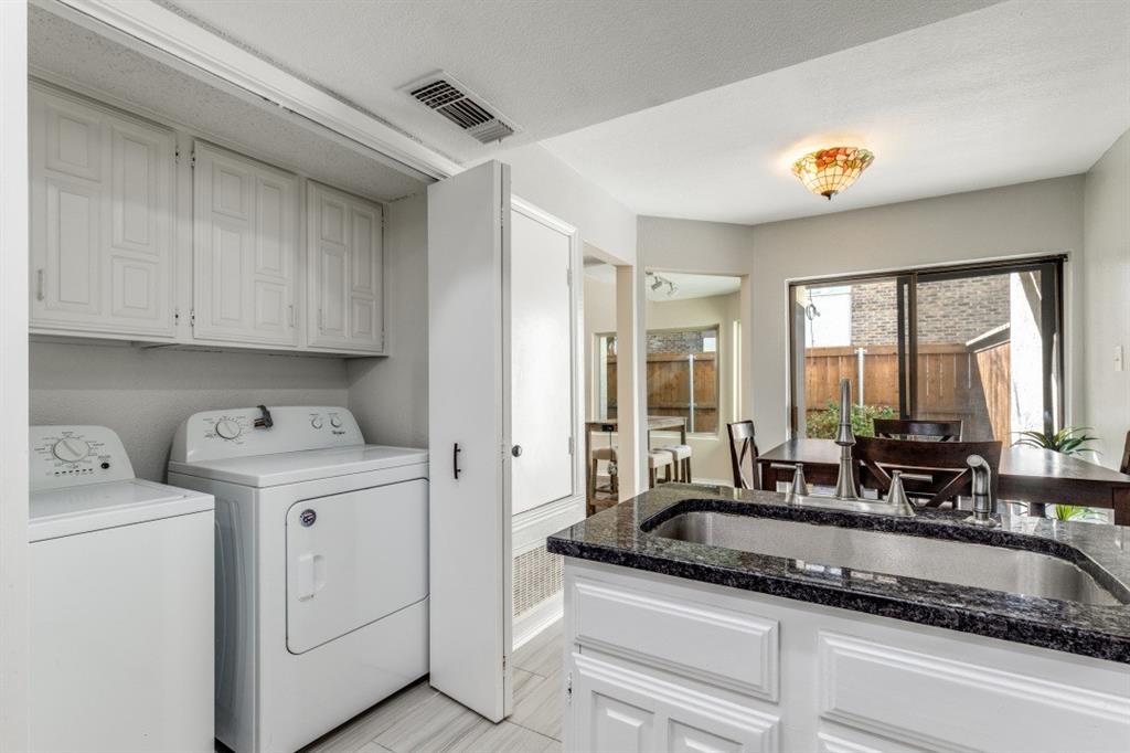 14151 Montfort Drive, Unit 345 Dallas, TX 75254 - Photo 15 of 31 a kitchen with stove cabinets and a sink