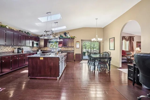 a view of livingroom with furniture wooden floor and window