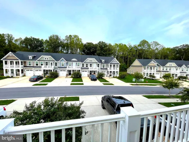 a view of a lake with a city