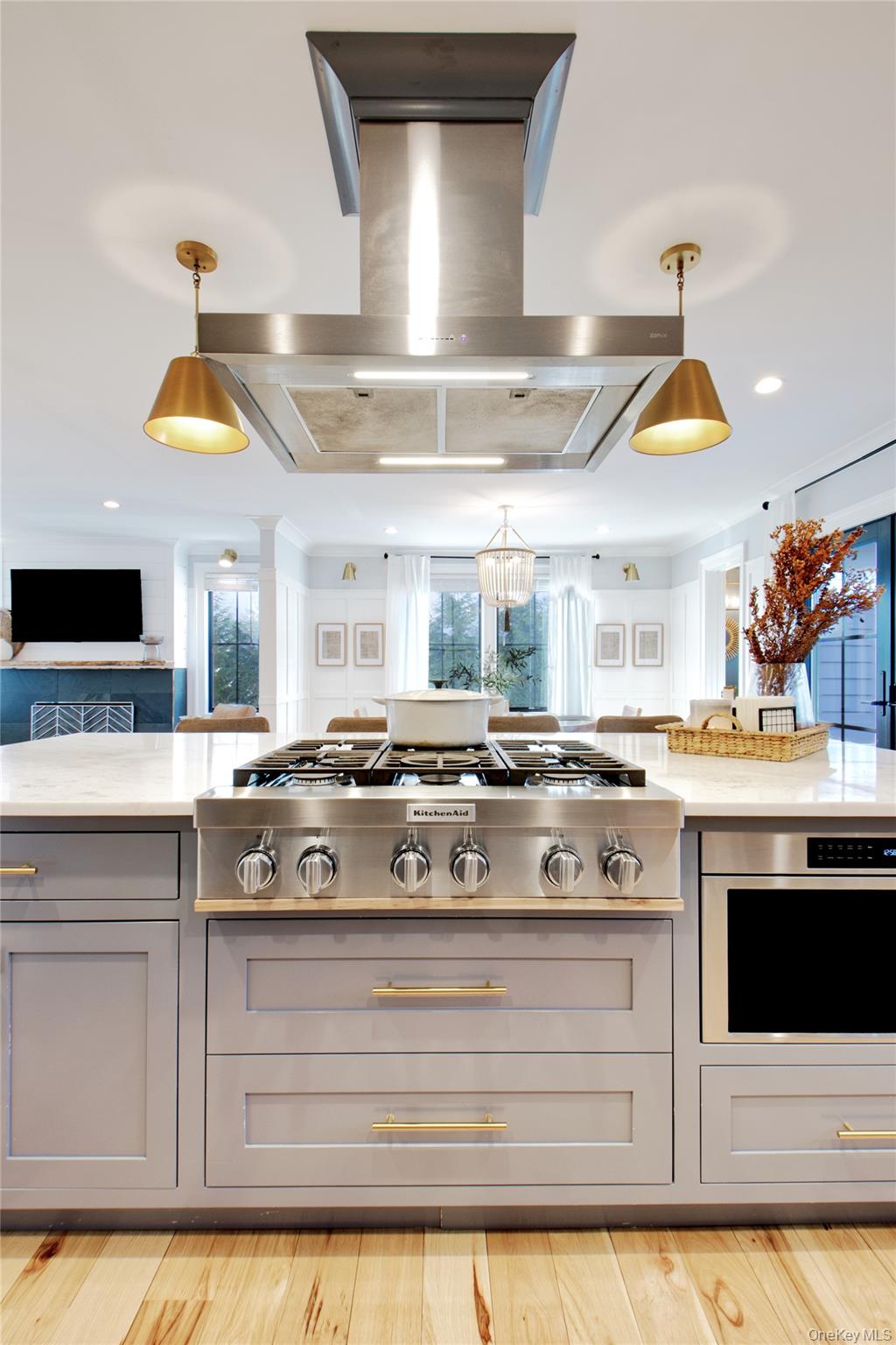 97 Bar Beach Road Port Washington, NY 11050 - Photo 15 of 28 a stove top oven sitting inside of a kitchen