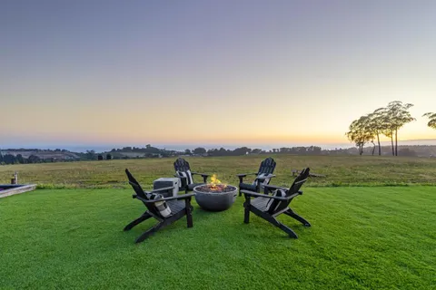 a view of beach and ocean