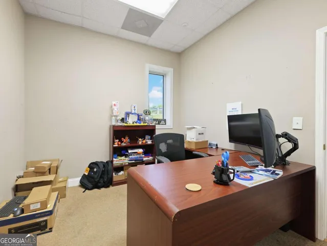 a view of store room with racks