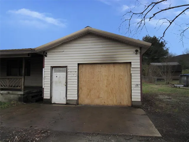 a front view of house
