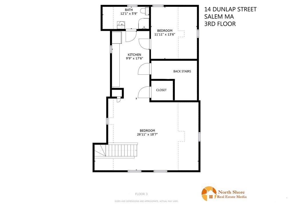 14 Dunlap Street Salem, MA 01970 - Photo 28 of 28 a picture of floor plan