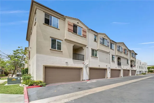 a front view of a building