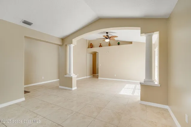 a view of an empty room