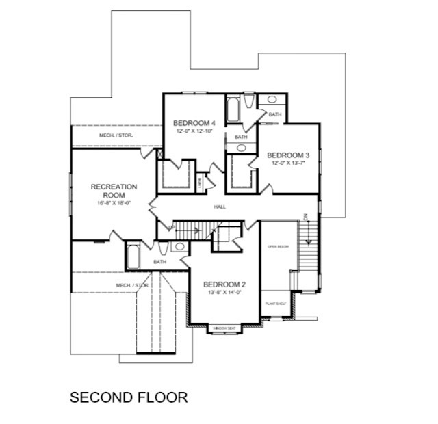 682 Shelley Road Raleigh, NC 27609 - Photo 14 of 15 Interior layout - can be customized to suit