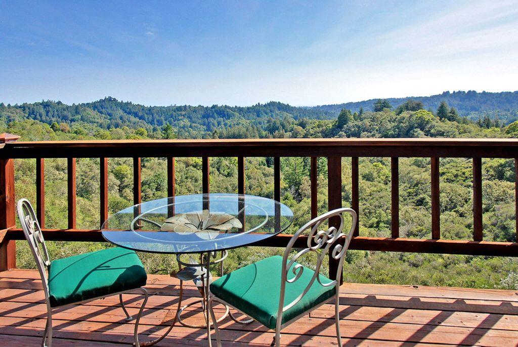 878 Rider Ridge Road Santa Cruz, CA 95065 - Photo 3 of 15 a view of a chairs and table in patio