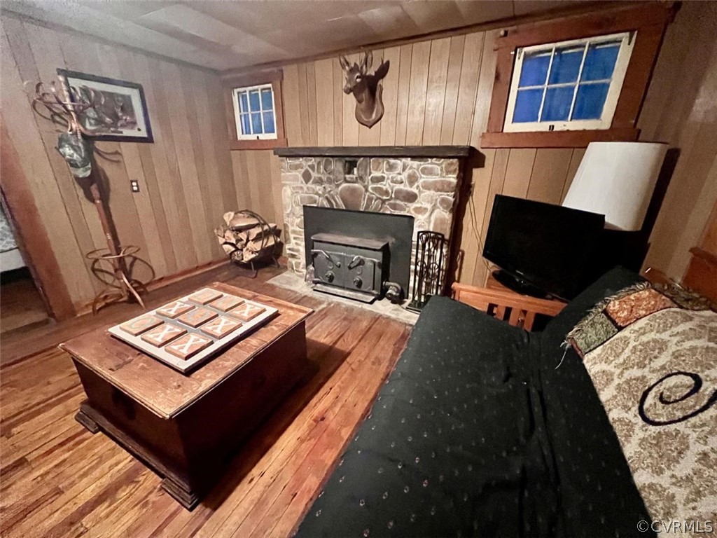 1300 Braley Pond Road West Augusta, VA 24485 - Photo 11 of 23 a living room with furniture and a fireplace
