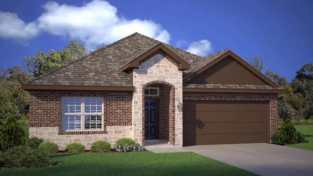 105 Trinity Street Grandview, TX 76050 - Photo 1 of 1 a front view of a house with a yard
