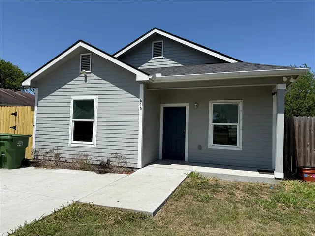 a front view of a house