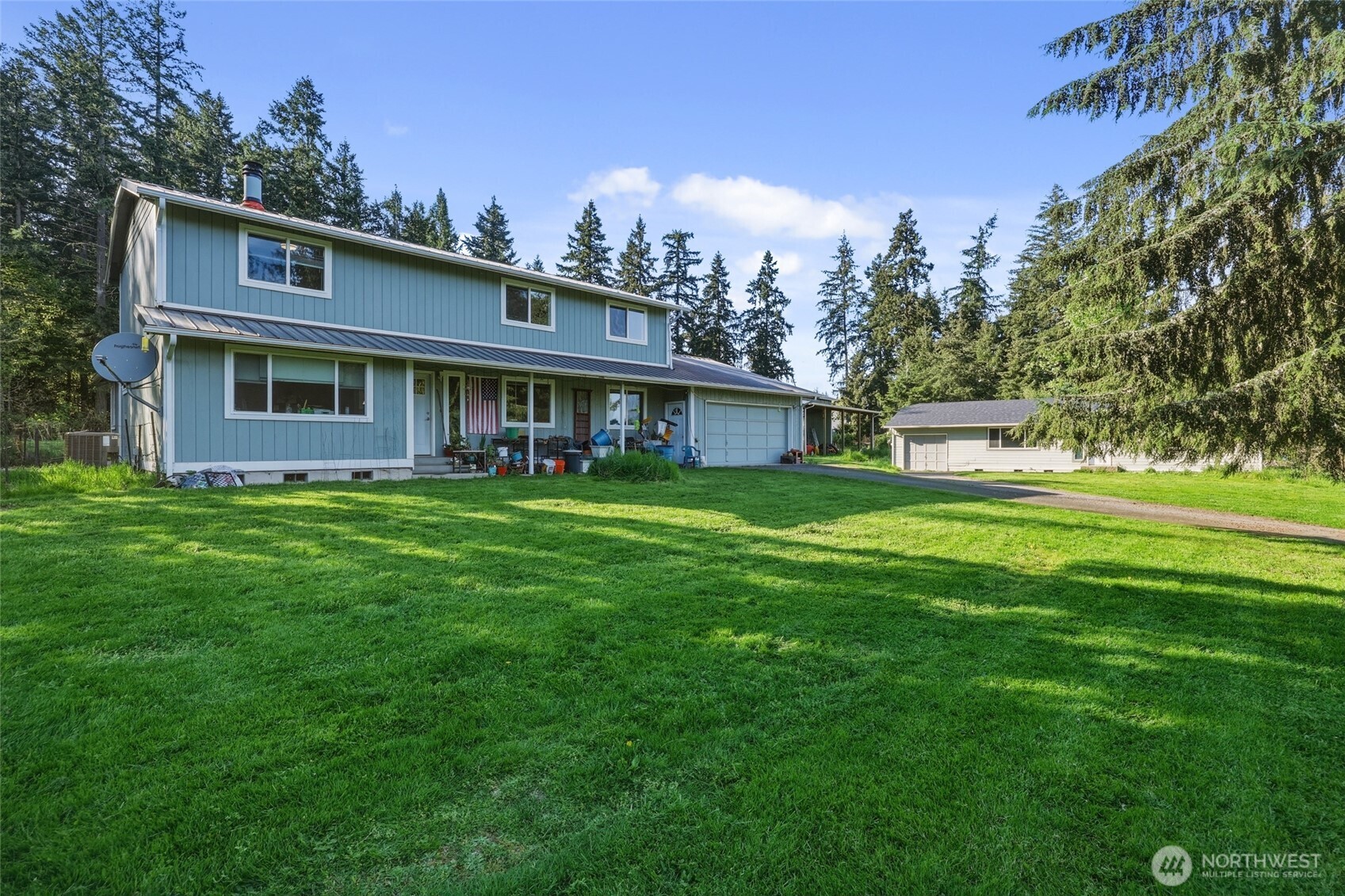 37214 Allen Road South Roy, WA 98580 - Photo 36 of 38 a front view of house with yard and green space