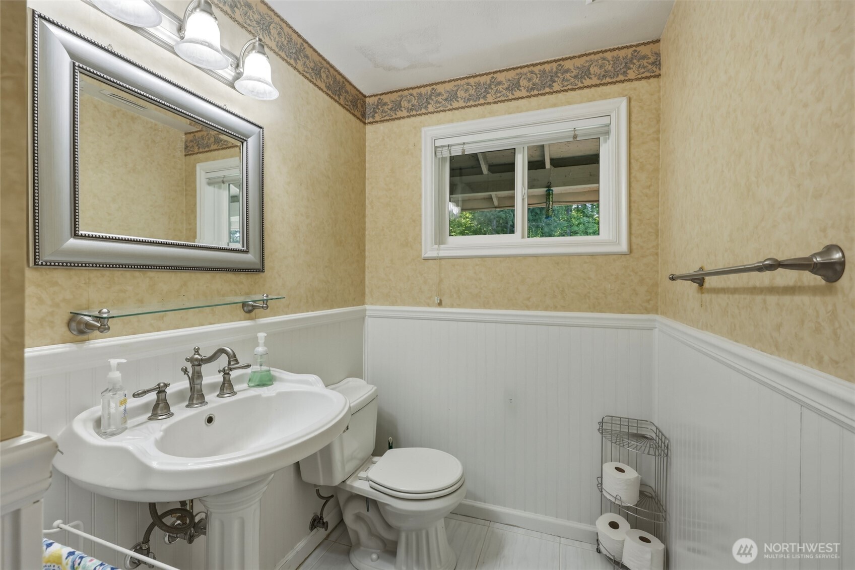 37214 Allen Road South Roy, WA 98580 - Photo 6 of 38 a bathroom with a sink a mirror and a toilet