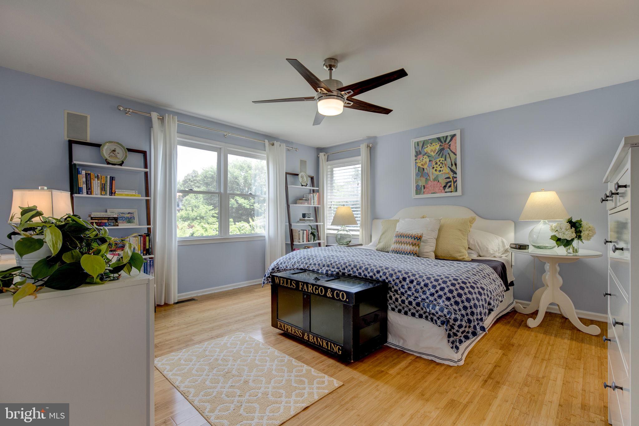 252 Highland Avenue Wayne, PA 19087 - Photo 13 of 28 Master Bedroom with newer wood flooring