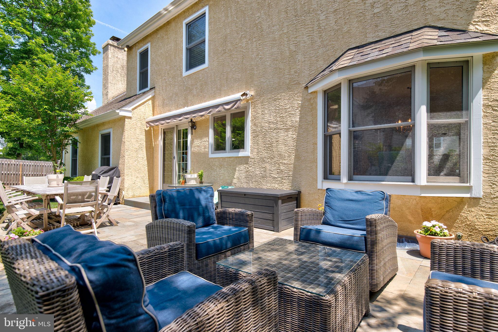 252 Highland Avenue Wayne, PA 19087 - Photo 23 of 28 Expansive rear flagstone patio