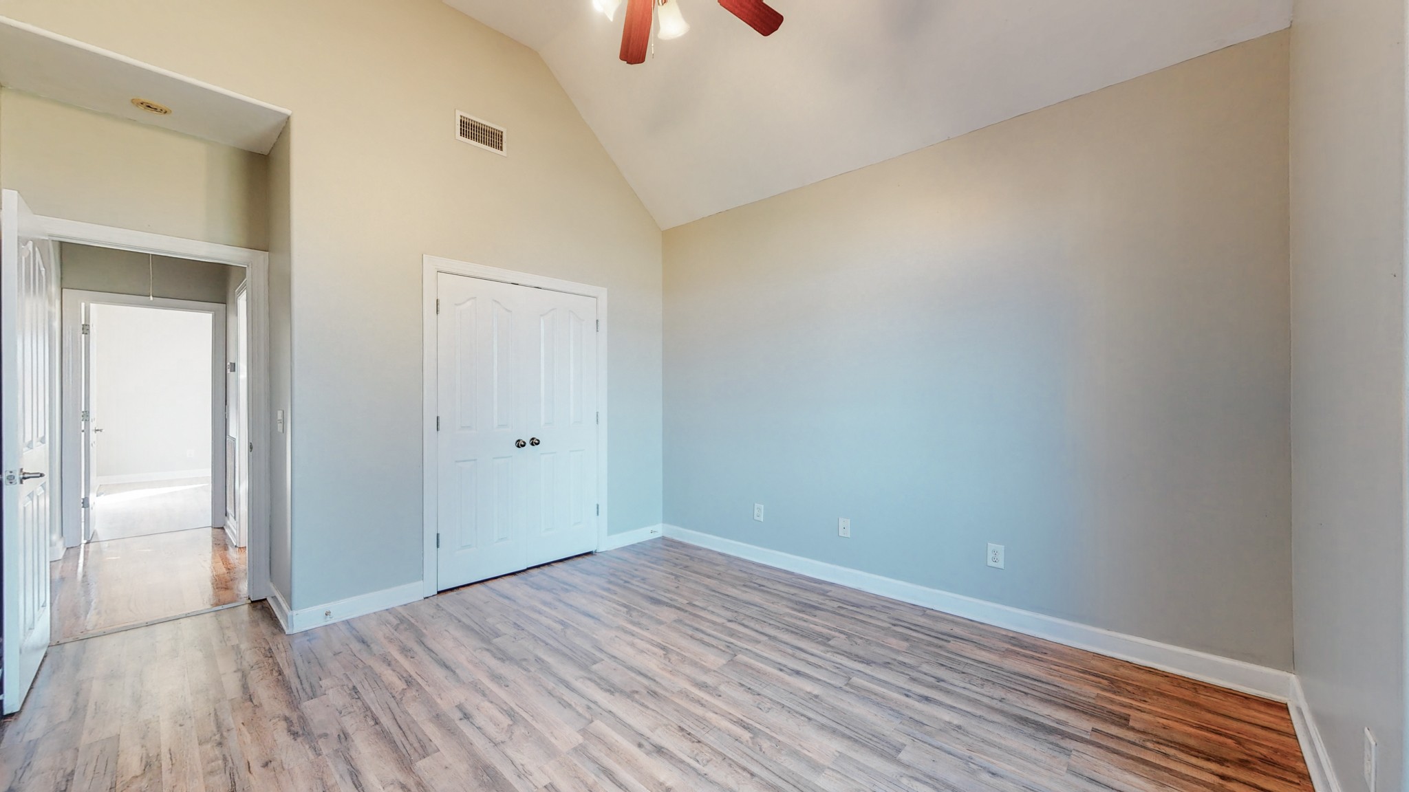6023 Murfreesboro Road Lebanon, TN 37090 - Photo 29 of 42 a view of a room with wooden floor a ceiling fan