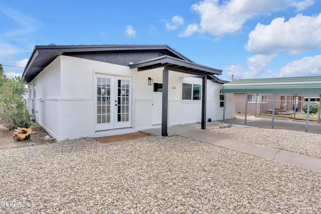 a house with a outdoor space