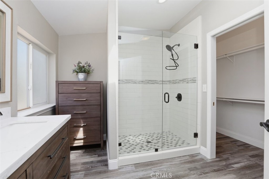 33634 Howard Way Menifee, CA 92584 - Photo 23 of 53 a bathroom with a shower and a sink
