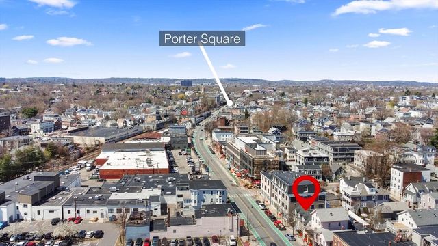 an aerial view of a city