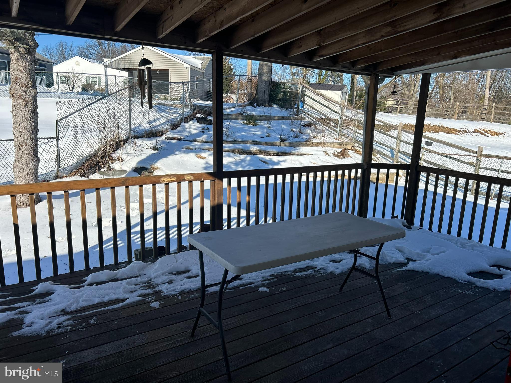 419 Temple Road Southampton, PA 18966 - Photo 12 of 12 a view of a roof deck with wooden floor