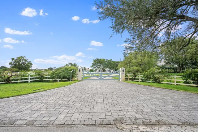 a view of a swimming pool and a lake