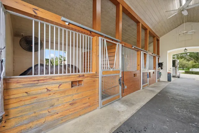 a view of a golf course with a lake
