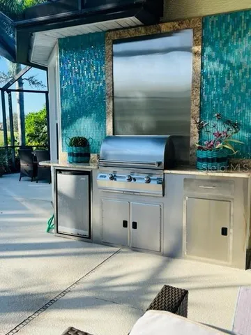 a front view of a house with lake view