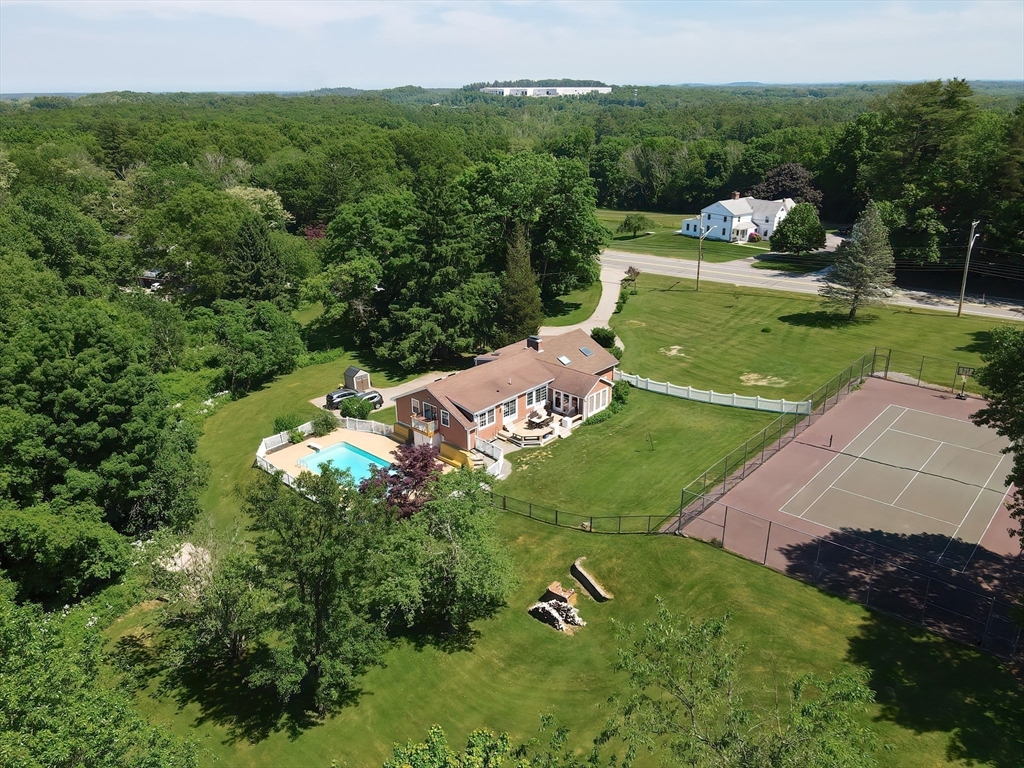 127 Haverhill Road Amesbury, MA 01913 - Photo 2 of 42 an aerial view of a house with a yard