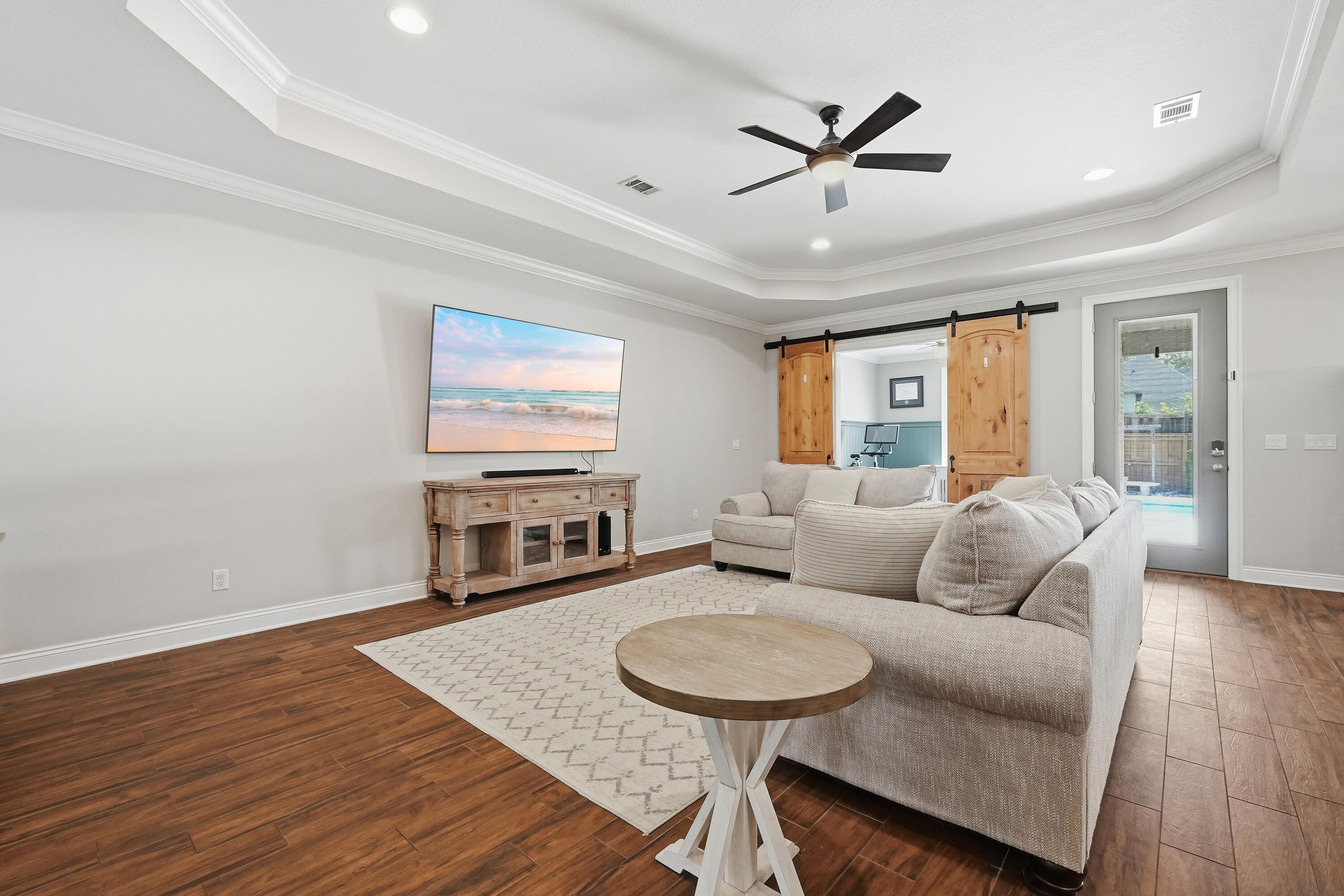 38 Marlborough Road Shalimar, FL 32579 - Photo 12 of 68 a living room with furniture and a wooden floor