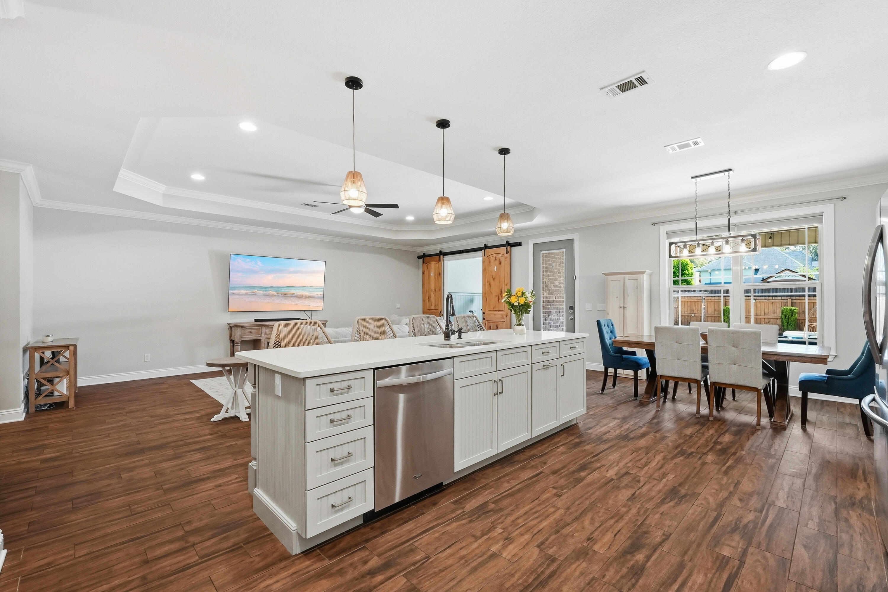 38 Marlborough Road Shalimar, FL 32579 - Photo 19 of 68 a kitchen with stainless steel appliances granite countertop a stove and a wooden floors