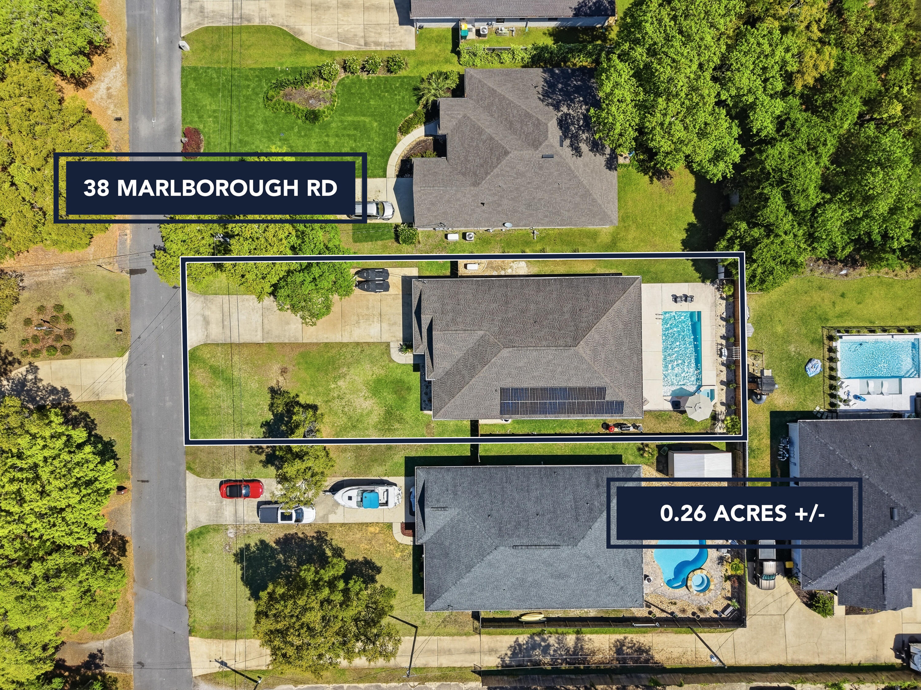 38 Marlborough Road Shalimar, FL 32579 - Photo 59 of 68 38 Marlborough Aerial View