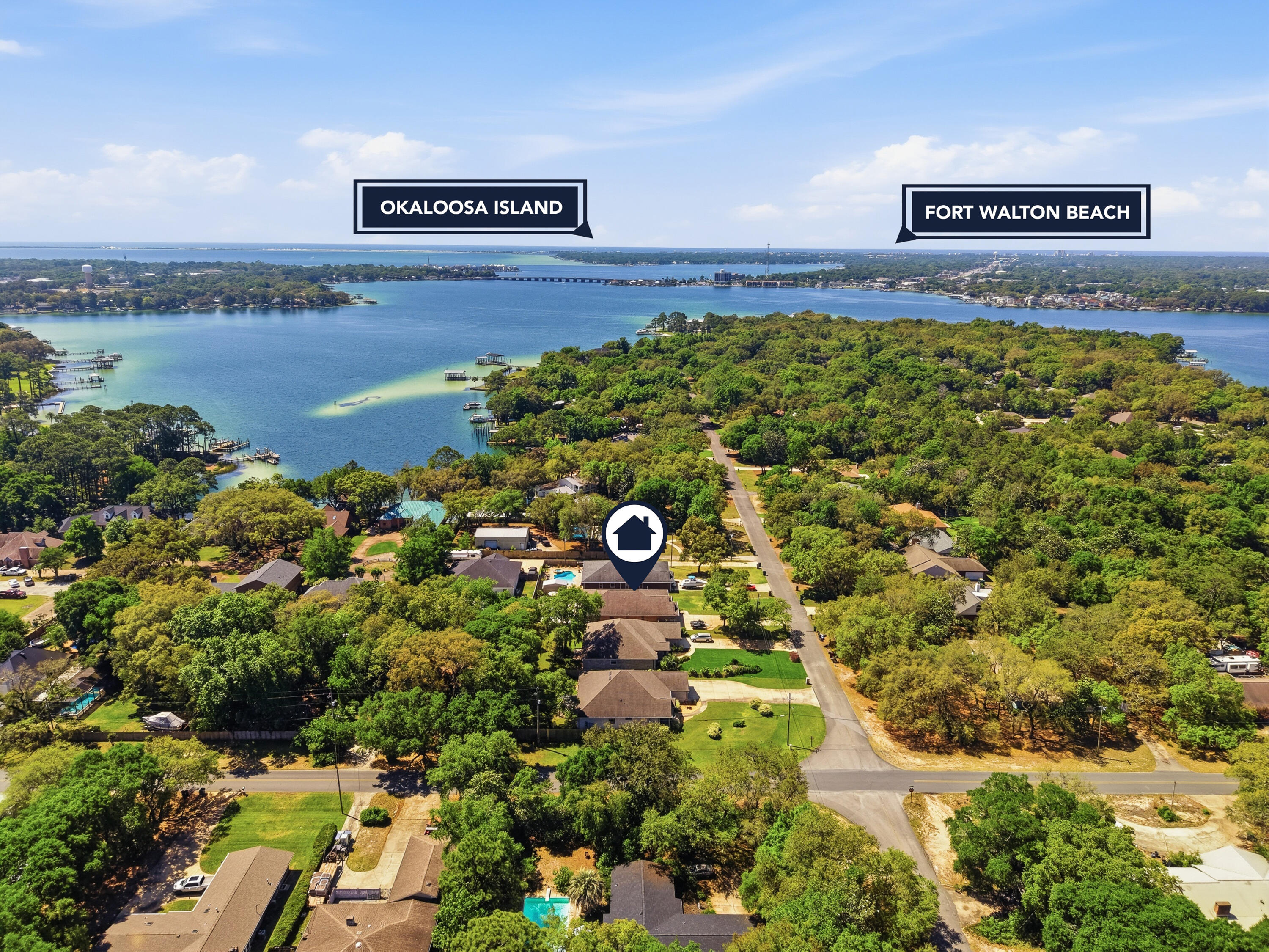 38 Marlborough Road Shalimar, FL 32579 - Photo 62 of 68 38 Marlborough Aerial View