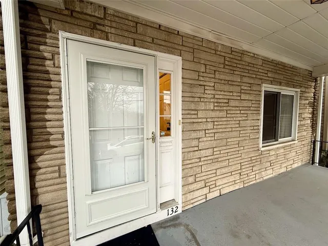 a view of front door of house