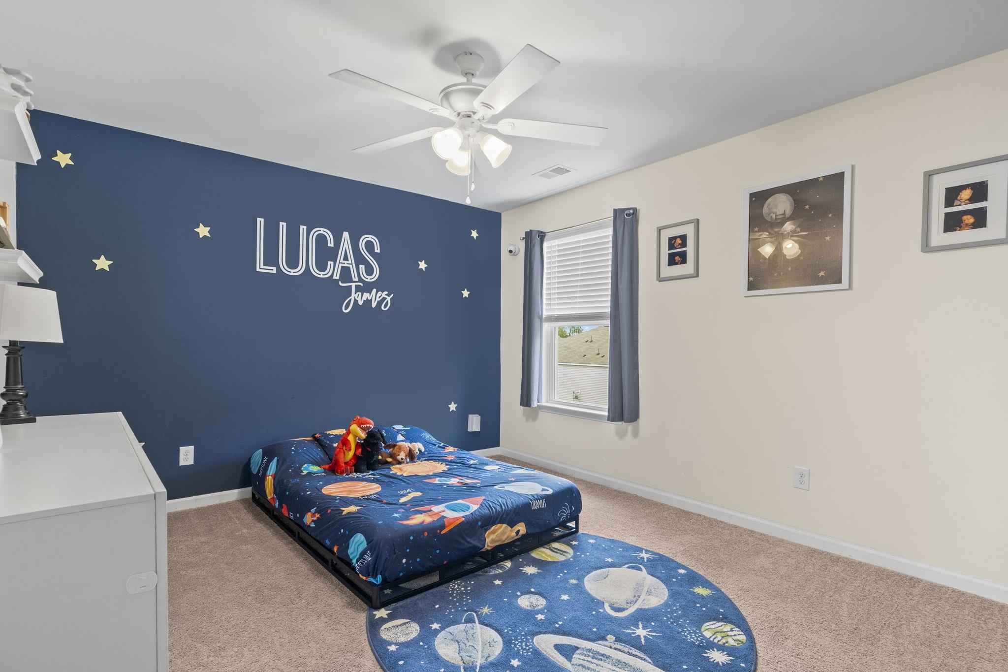 2605 Muhly Court Conway, SC 29526 - Photo 14 of 33 Bedroom with a ceiling fan and light colored carpet