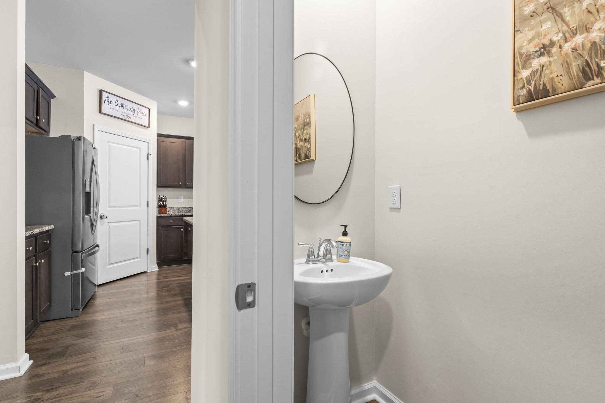 2605 Muhly Court Conway, SC 29526 - Photo 4 of 33 Half bath with dark wood-type flooring and recessed lighting