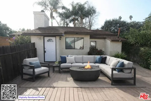 a view of a couches in a patio
