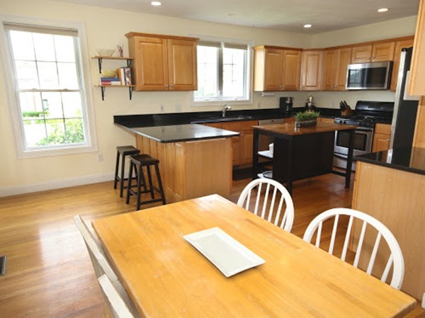 5 Melvin Street, Unit B Wakefield, MA 01880 - Photo 9 of 28 a kitchen with a table chairs sink and microwave