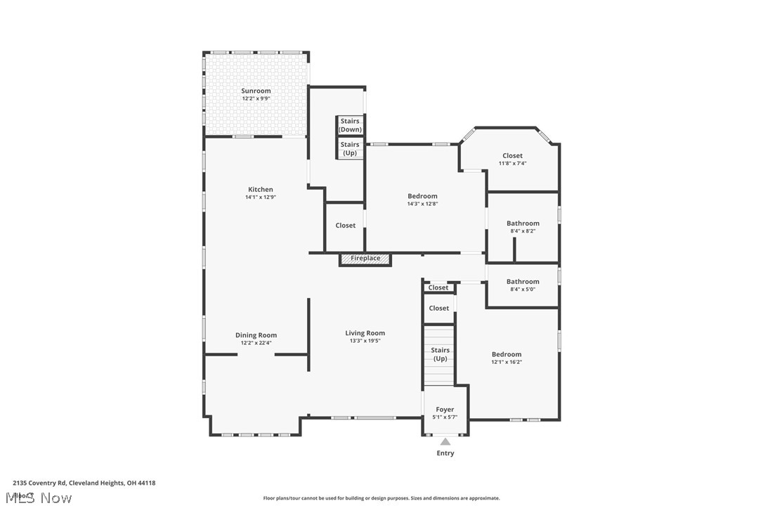 2135 Coventry Road, Unit DOWN Cleveland, OH 44118 - Photo 34 of 34 View of floor plan / room layout