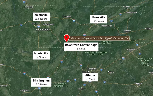 $799,000 | 10-acres Majestic Oaks Drive, Signal Mountain, TN 37377