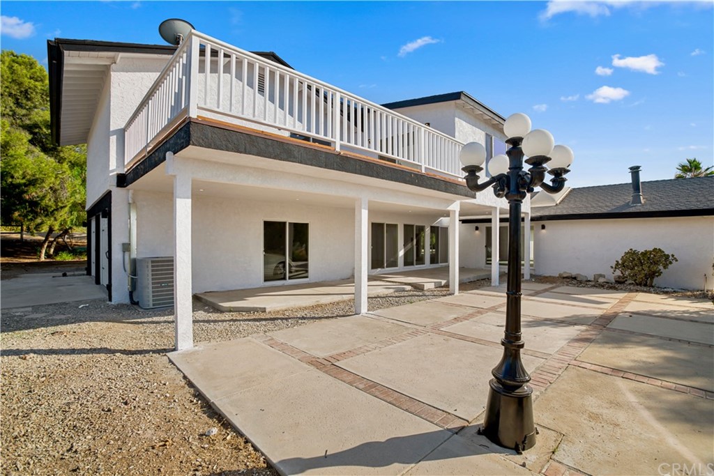 a front view of a building with street view