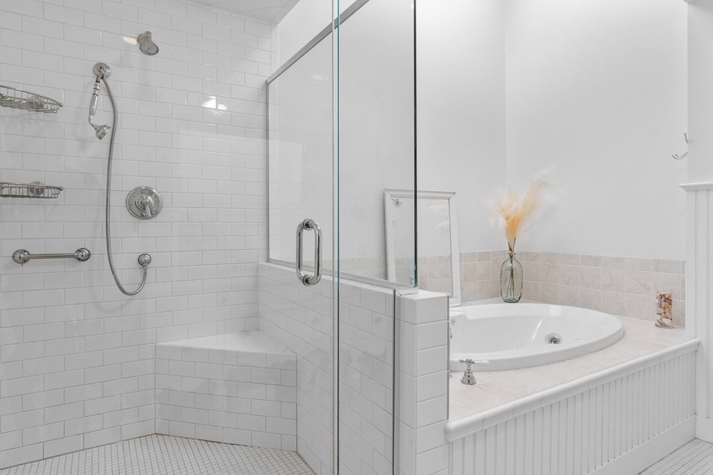 22 Bradley Road Danvers, MA 01923 - Photo 20 of 40 a bathroom with a bath tub and shower