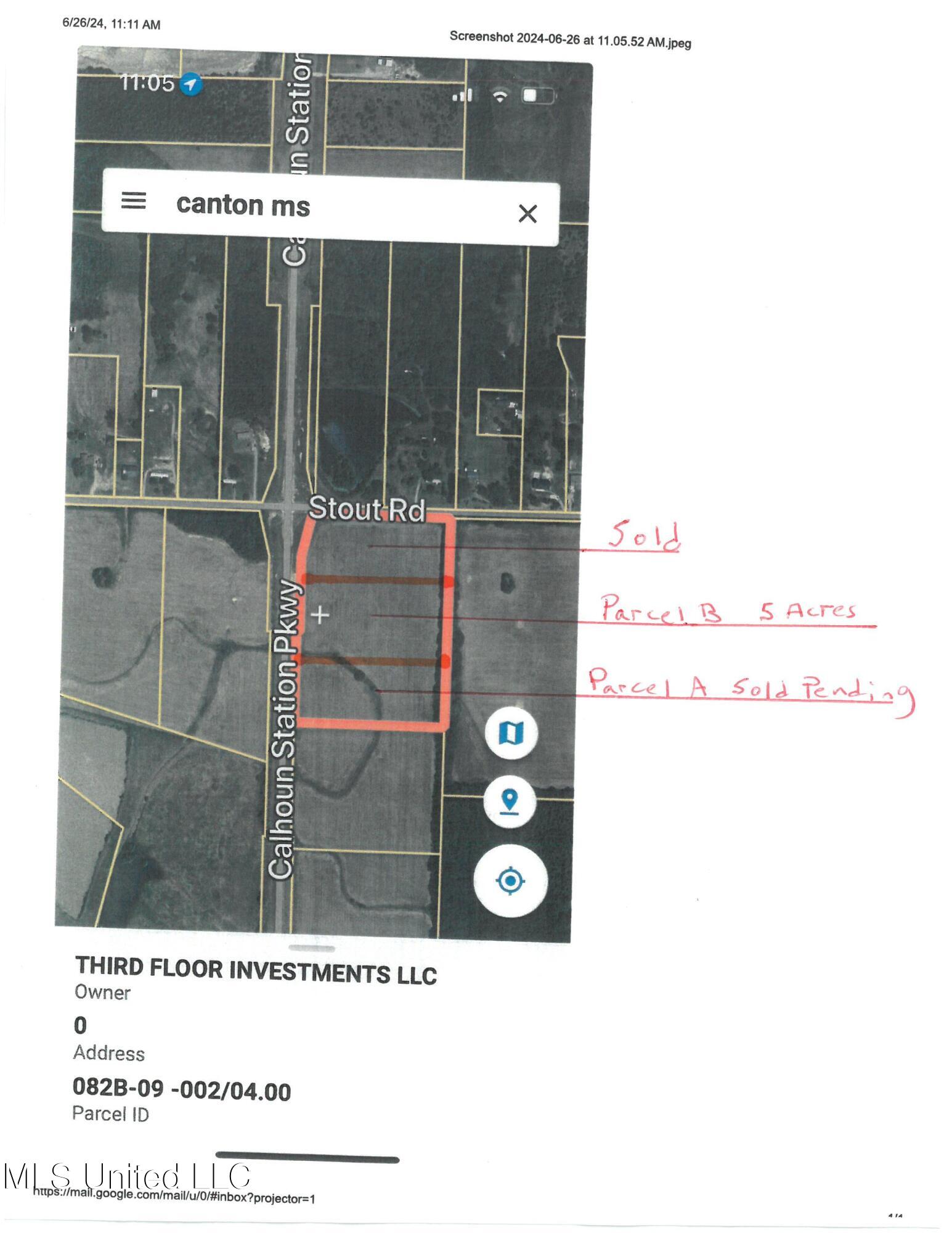 5+- acres Calhoun Parkway