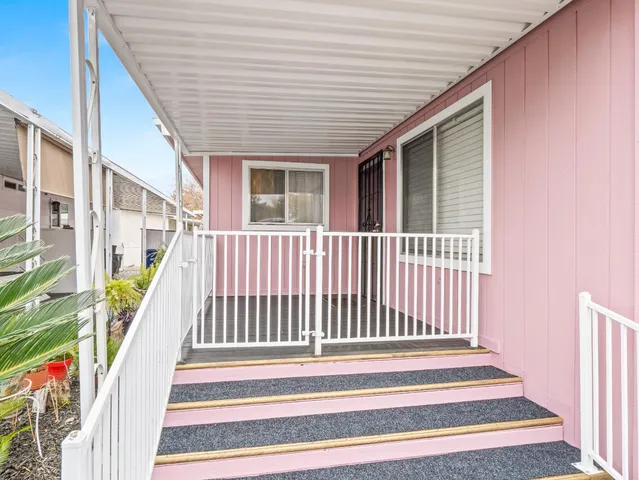 a view of a stairs and an entrance