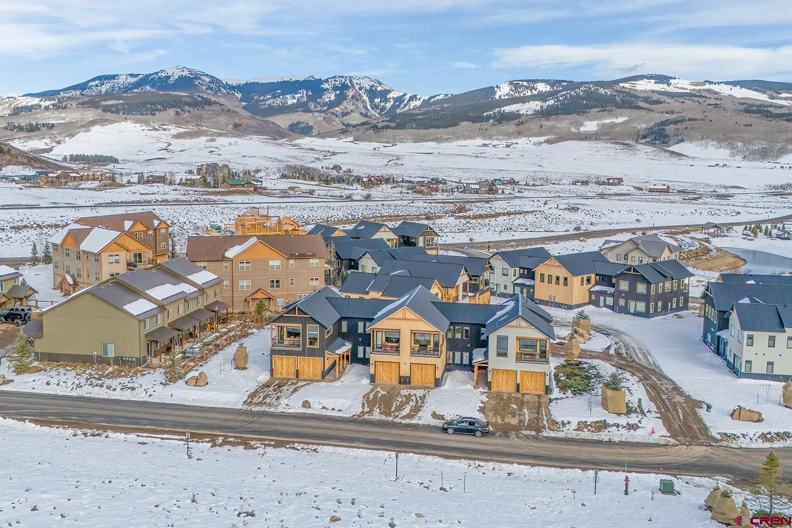 101 Elk Valley Road, Unit A Crested Butte, CO 81224 - Photo 10 of 42 an aerial view of residential houses with outdoor space