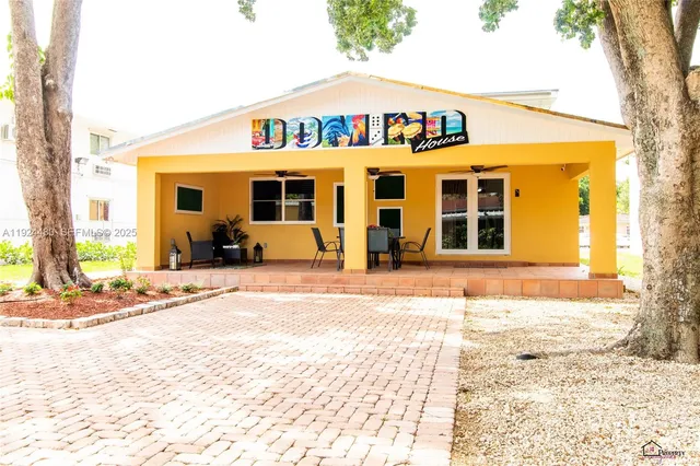 a front view of a house