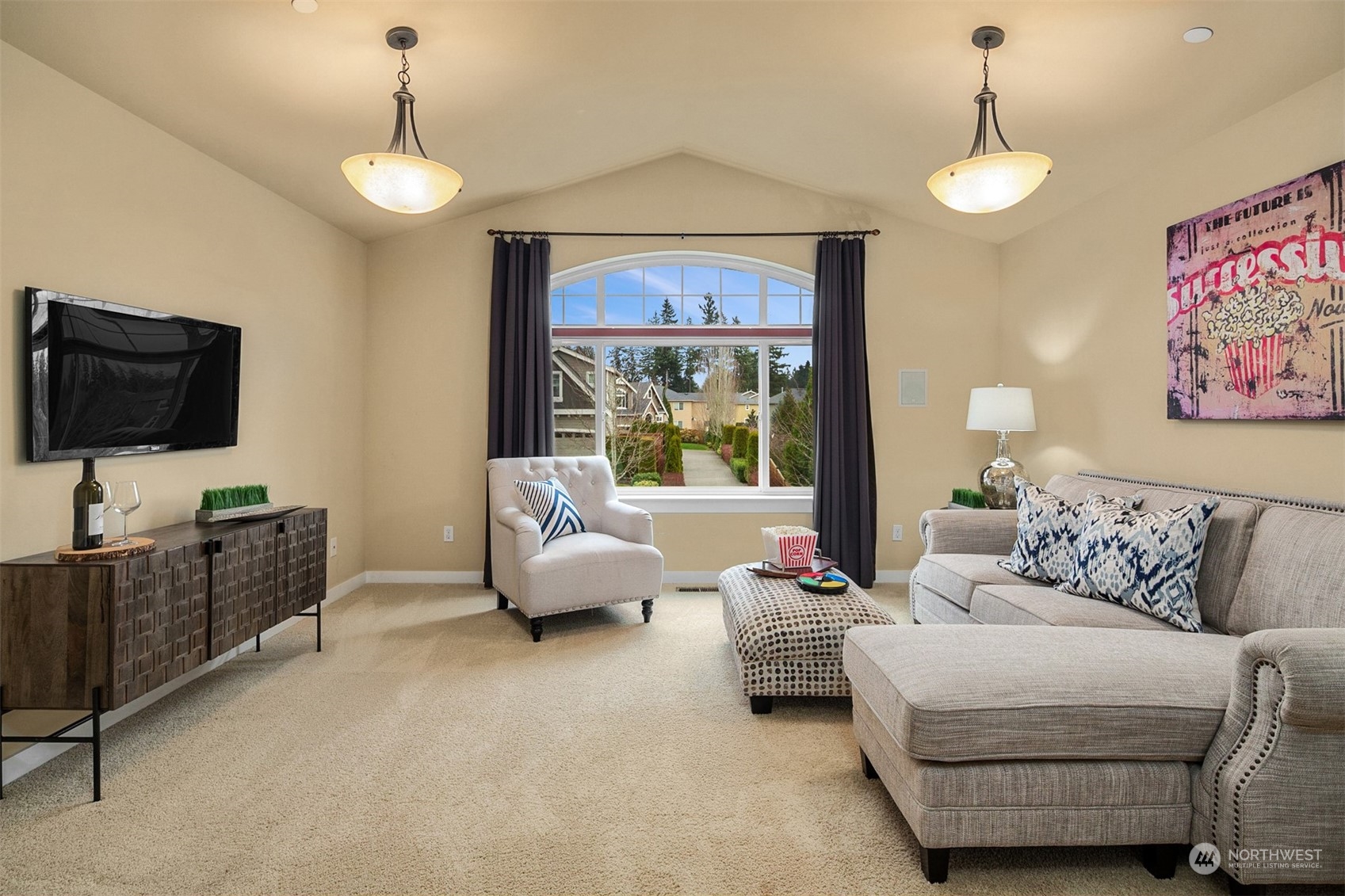 21710 31st Drive Southeast Bothell, WA 98021 - Photo 25 of 35 a living room with furniture and a flat screen tv
