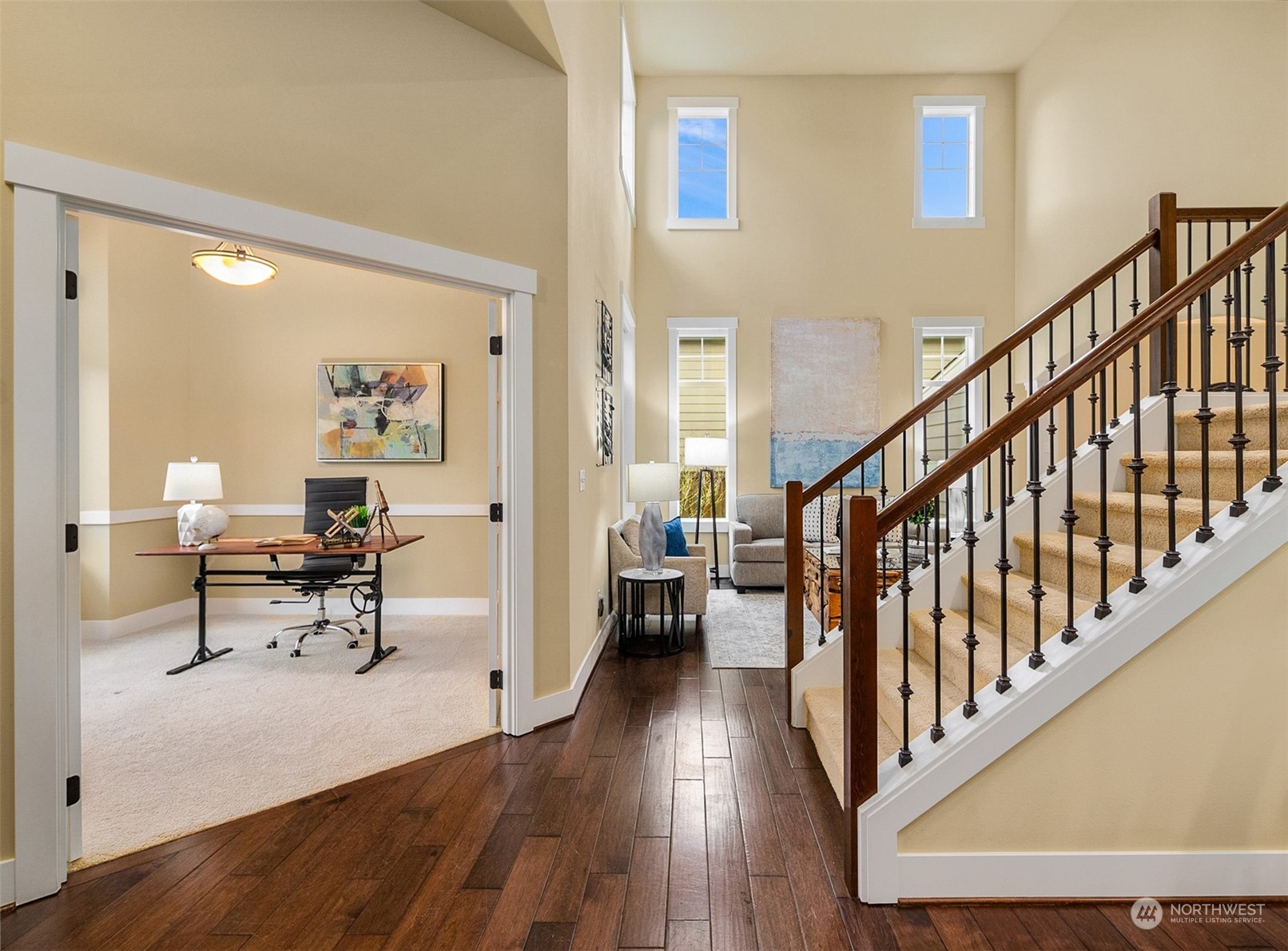 21710 31st Drive Southeast Bothell, WA 98021 - Photo 5 of 35 a living room with furniture and a wooden floor
