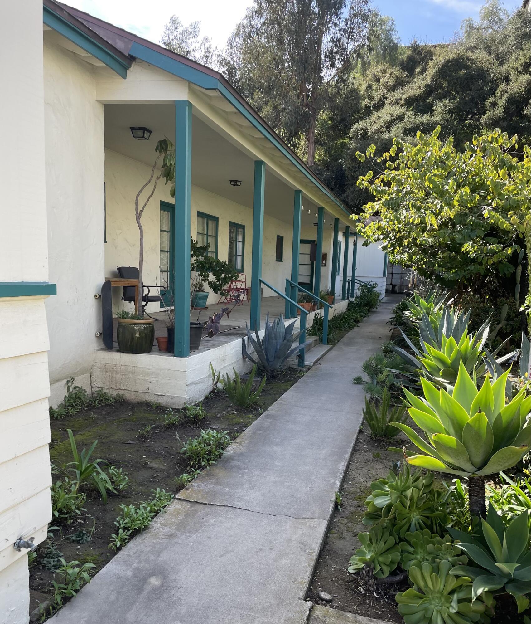 219 Ladera Street, Unit 1 Santa Barbara, CA 93101 - Photo 1 of 9 a front view of a house with a porch