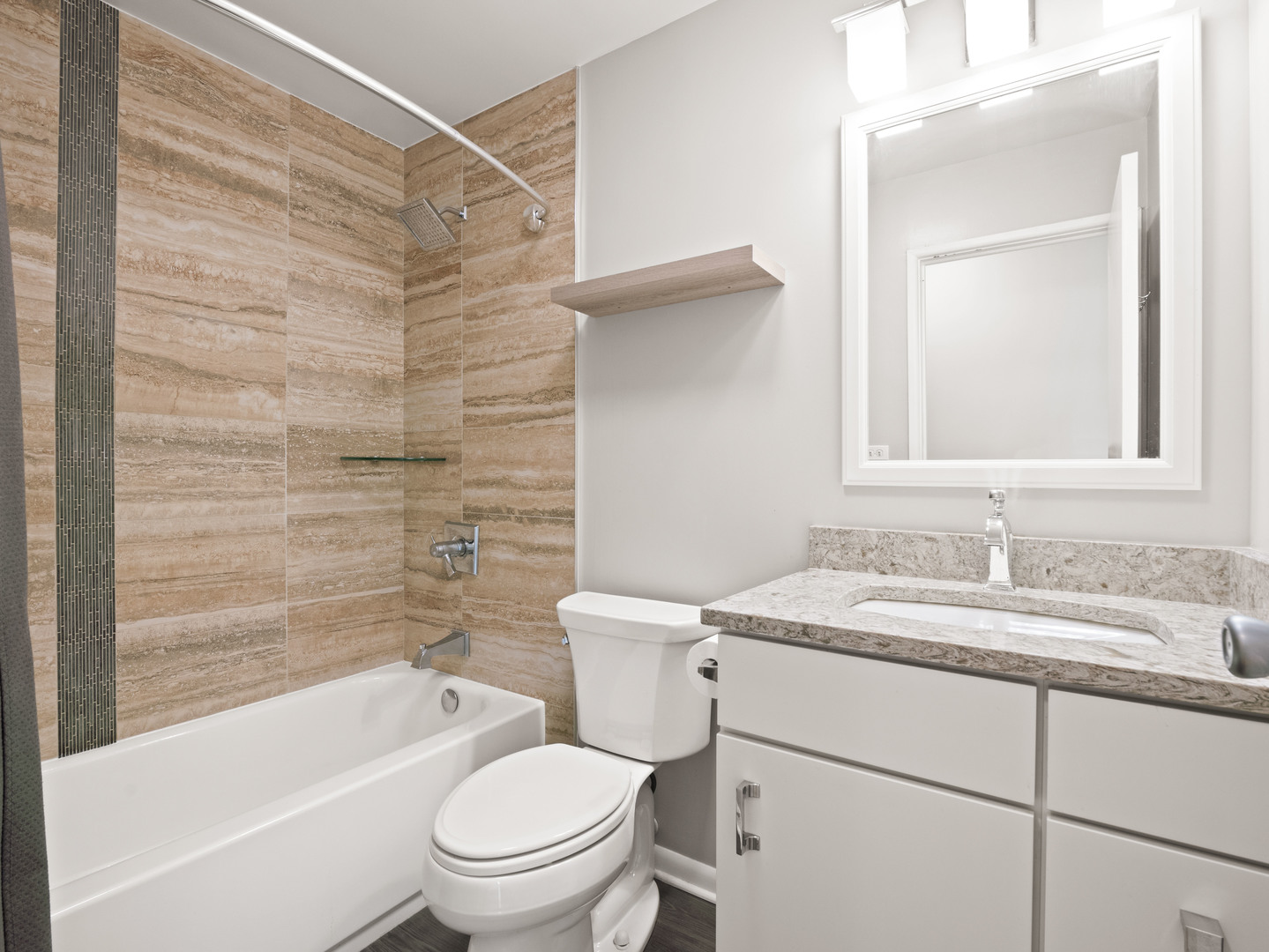 2754 North Hampden Court, Unit 708 Chicago, IL 60614 - Photo 17 of 27 a bathroom with a sink a toilet and shower